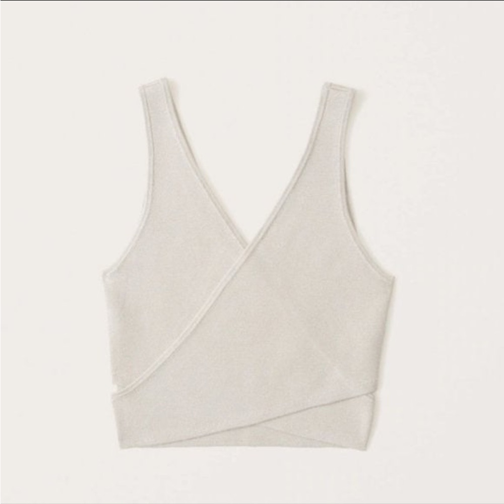 Abercrombie & Fitch crossover wrap top